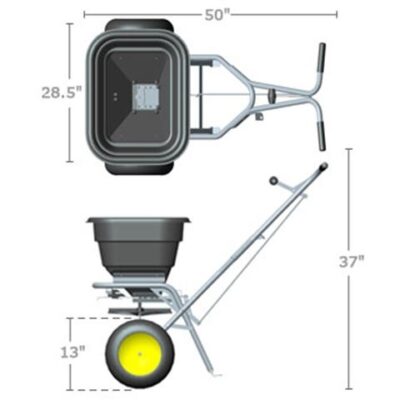 Spyker S60-12020 RVS Strooier Duwmodel