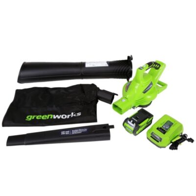 Greenworks 40 volt Accu Bladblazer/zuiger GD40BV VOORDEELSET !