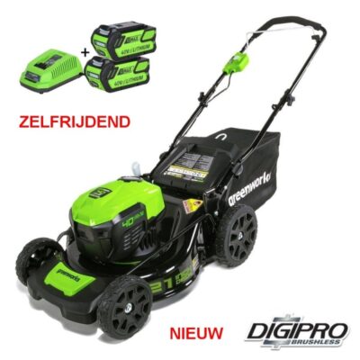 Greenworks 40 volt Accu Grasmaaier 46 cm GD40LM46SPK4X