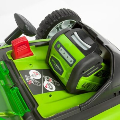 Greenworks 40 volt Accu  in Cirkelmaaier