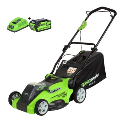 Greenworks 40 volt Accu Cirkelmaaier 40 cm VOORDEELSET !