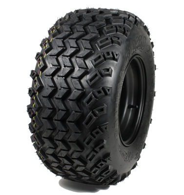 All Terrain Sahara classic tire 22x11-10, 4-PLY mounted on black steel wheel 3+5 offset