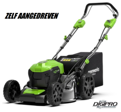 Greenworks 40 volt Accu Grasmaaier 46 cm GD40LM46SP