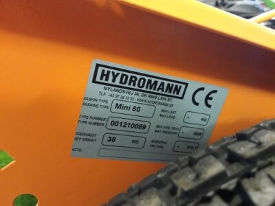 Hydromann mini60 professionele zout / zandstooier ACTIE!