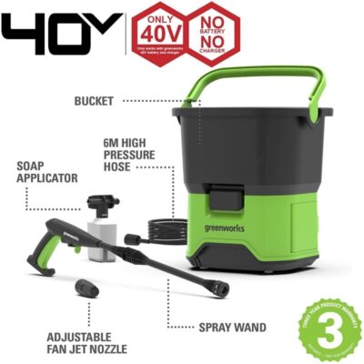 Greenworks 40 volt Accu Hogedrukreiniger - Afbeelding 5