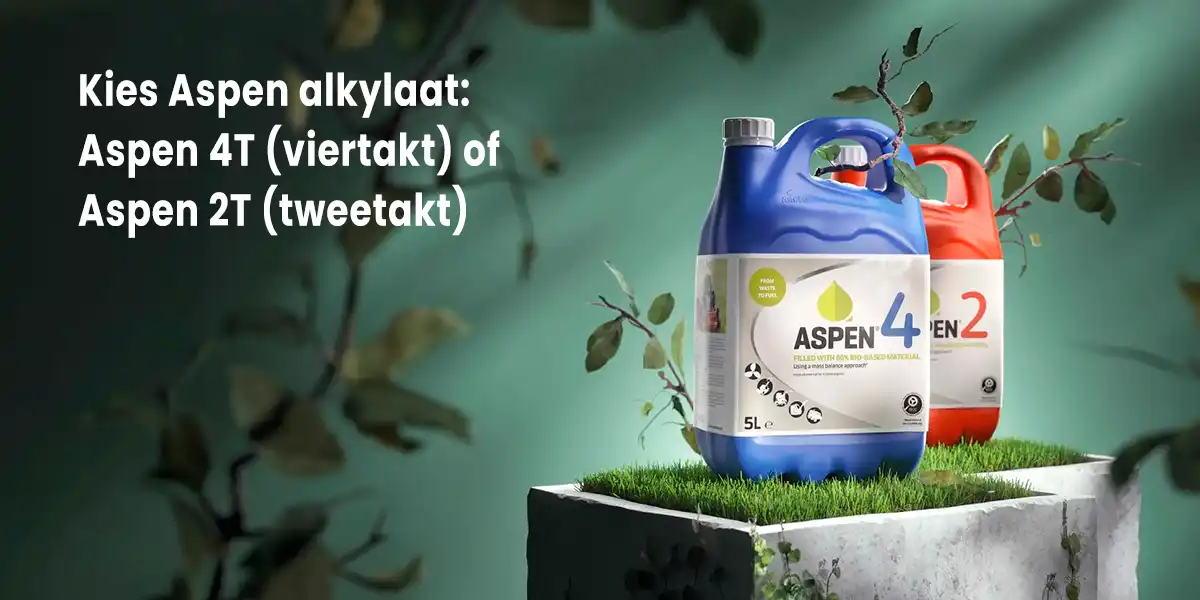 E10 benzine tuinmachines – Aspen alkylaatbenzine jerrycan