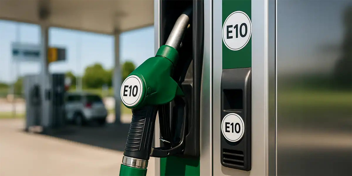E10 benzine tuinmachines – E10 label aan de pomp